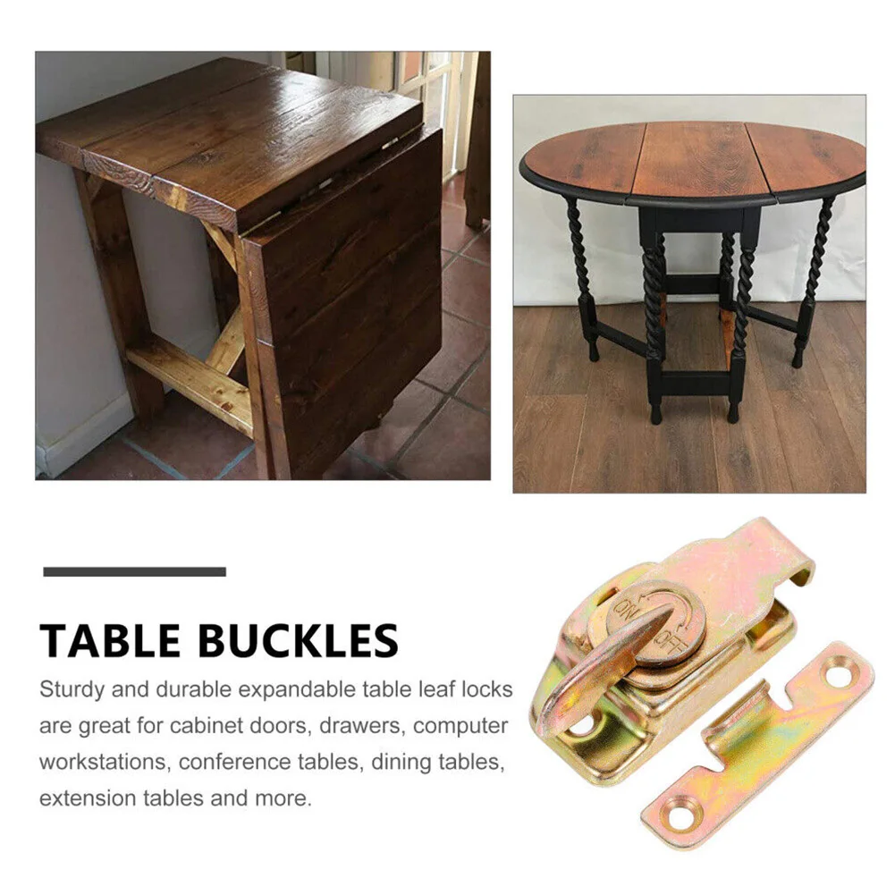 

1pcs Metal Table Locks Dining Table Buckles Connectors Door Hasps Fasteners Table Leaf Latches Door Buckles Hardware Accessories