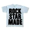 Rock Goth Fashion Men's Punk Grunge Hip Hop Rap Vintage Letter Print Short T-Shirt Casual Oversized Y2K Cotton Streetwear 2