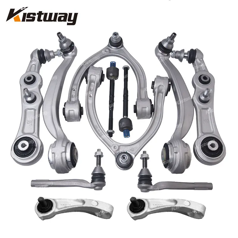 

12PCS Front Tie Rod End Upper Lower Control Arm Kit For Mercedes-Benz 2WD W205 C205 A205 S205 C257 W213 C238 A238 S213 C350E