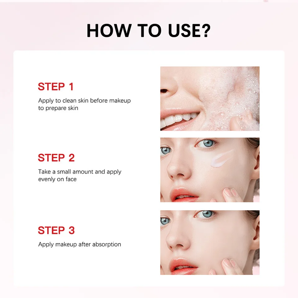 Whitening Body Cream Long-lasting Natural Light Primer Face Lotion Moisturizing Anti-aging Facial Cream Skin Cosmetics.