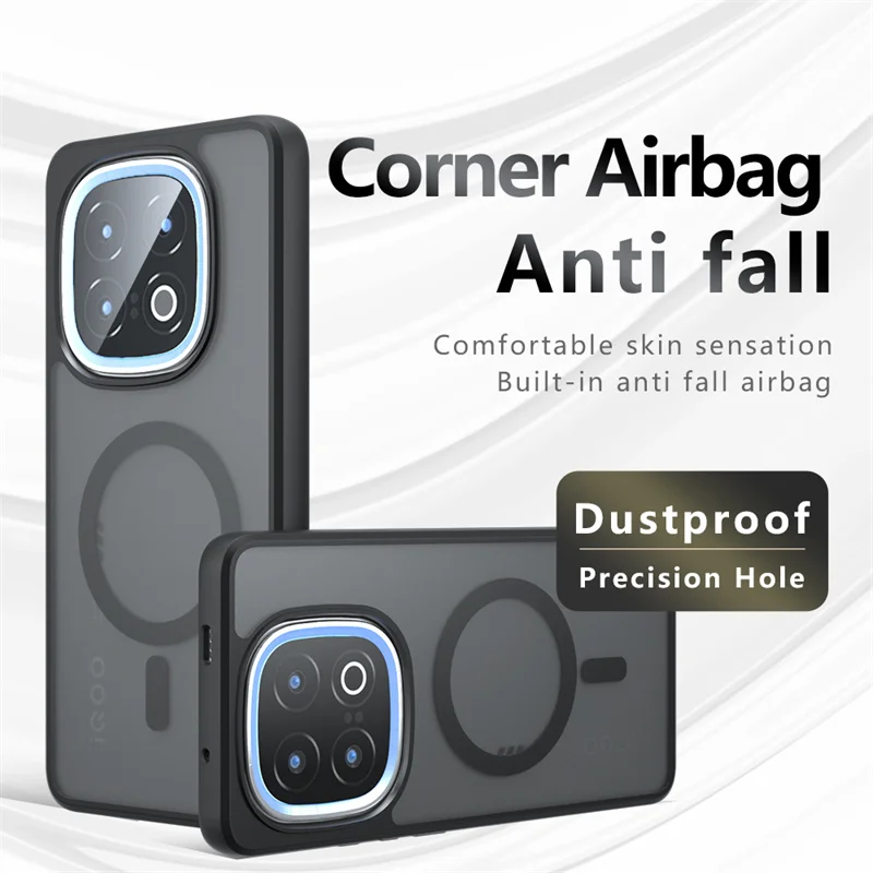 Enhanced Shockproof Matte Rugged Cover - Hybrid Soft TPU+PC, Anti-Fingerprint