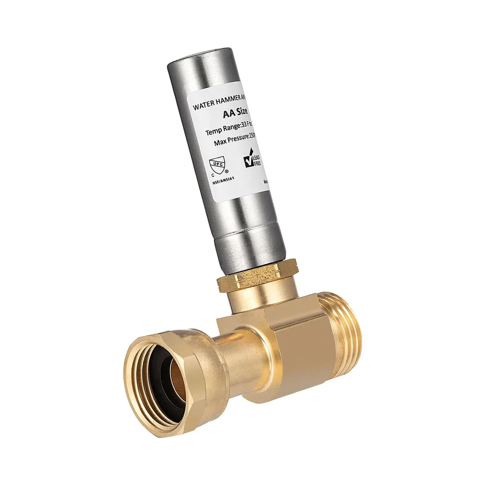 Water Hammer Arrestor Easy to Install Compact Professional 3/4