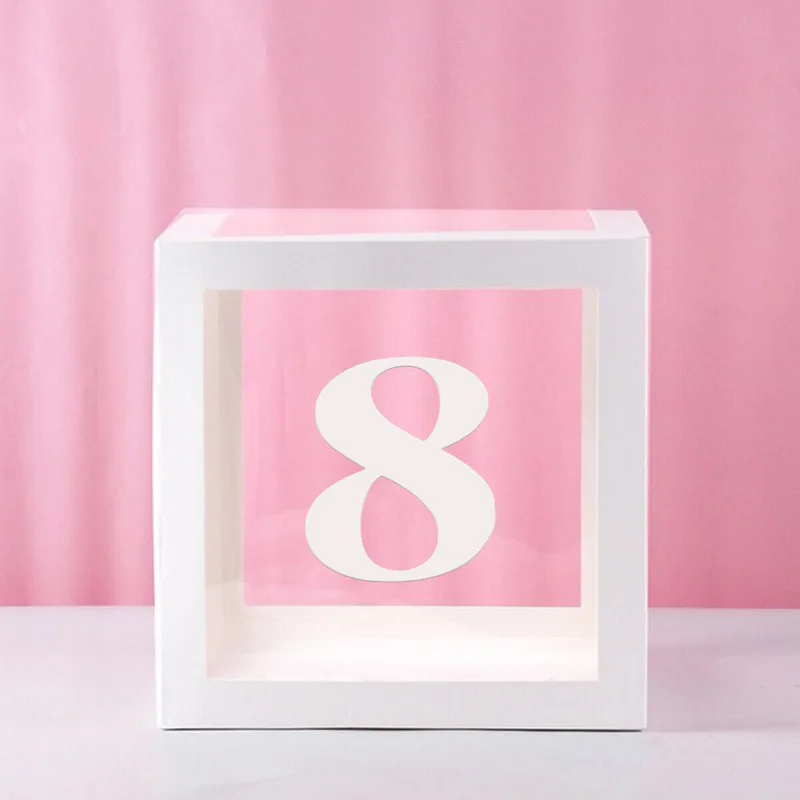 Clear Balloon Box for Baby Shower, Birthday, or Wedding Party Decorations
