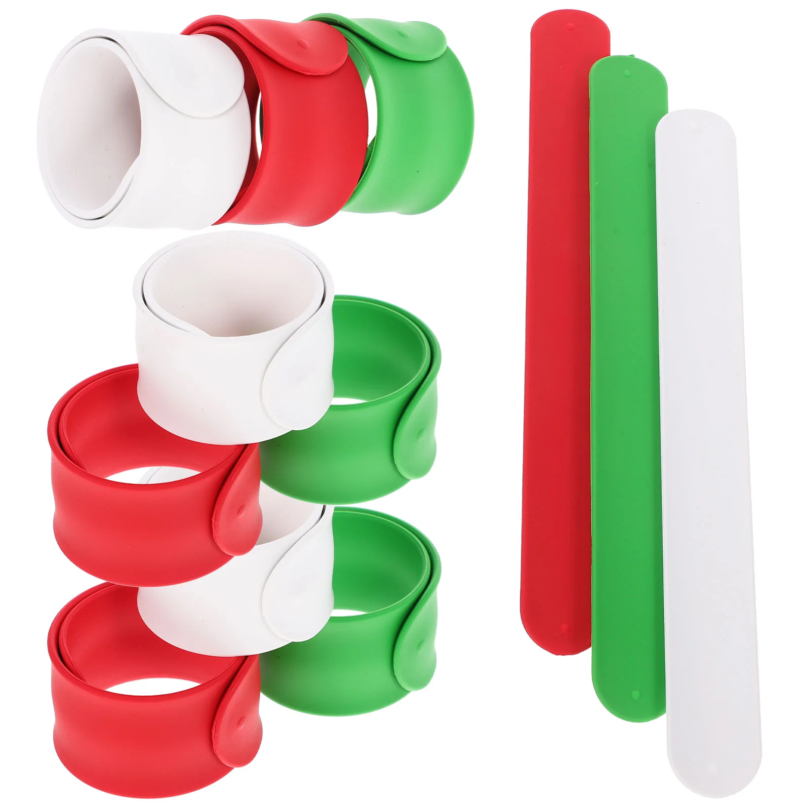 

12 Pcs Pop Ring Wrist Strap Party Bracelets Kids Plaything Toys Sports Funny Silica Gel Slap Assortment Child