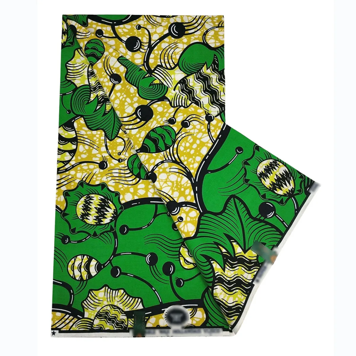 Wax African Fabrics Plant Pattern 6 Yards Dutch Super Wax Cotton Fabric Ankara Hollands 10W5