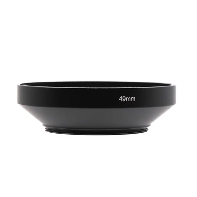 Metal Lens Hood 39-82mm Multi-Size, Universal Screw-in Hood for Canon Nikon Sony DSLR Mirrorless, Anti-Glare Wide Angle Shade