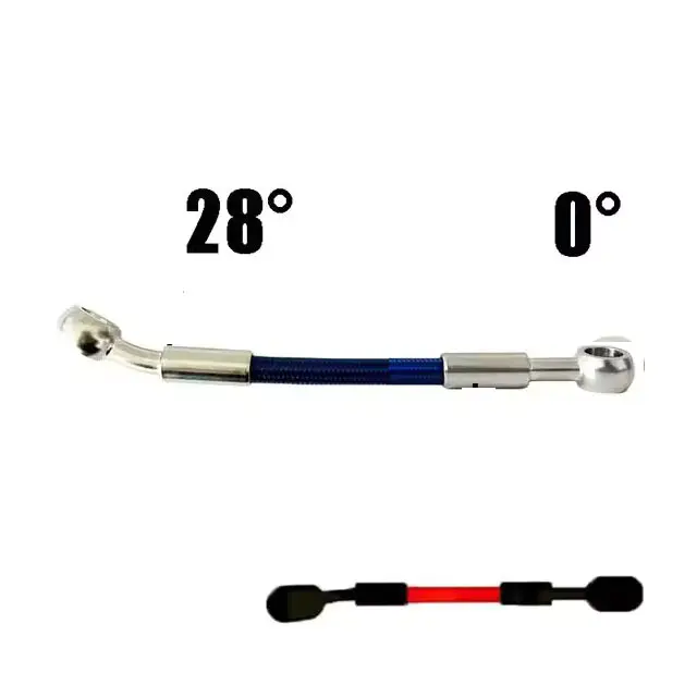 Universal Motorcycle Stainless Steel Braided Brake Hose AN3 Reinforced Front Rear Hydraulic Scooter Brake Clutch Pipe M10 Banjo - Image 9