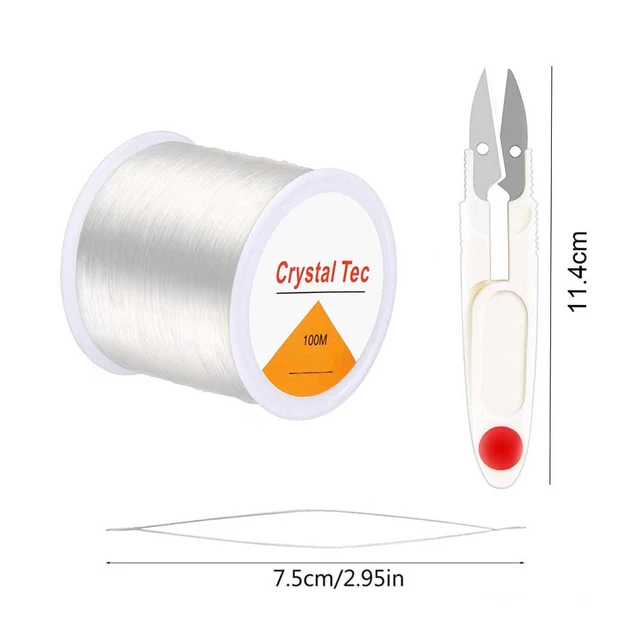 1.2mm Crystal Line String Transparent Elastic Cord Clear Stretch Cord 1.2mm  Stretchy String For Bracelets Spandex Elastic Cord 1.2mm Crystal Line