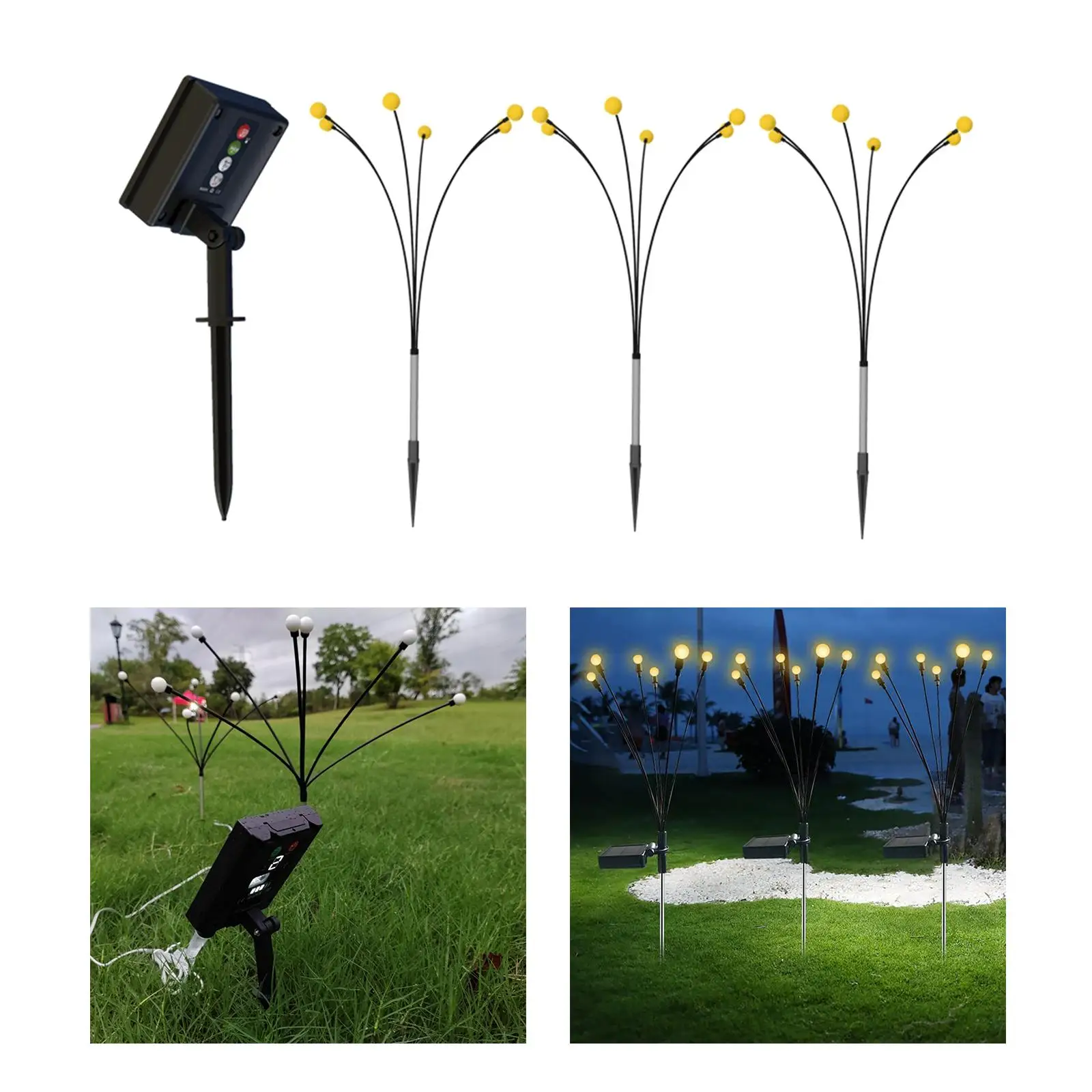 Outdoor Solar Powered Garden Lights Lamp for Landscape Outdoor Decoration