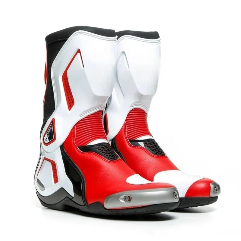 Leather Motorcycle Boots TORQUE3 Protective Riding Shoes Waterproof Long Boots Platform Non-slip Racing Shoes Brand Direct