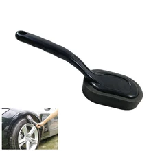 

Car Tire Sponge Brush Wheel Waxing Polishing Sponge Washing Accessories Tool Black Polyester Sponge Detailing Cleaning Brush