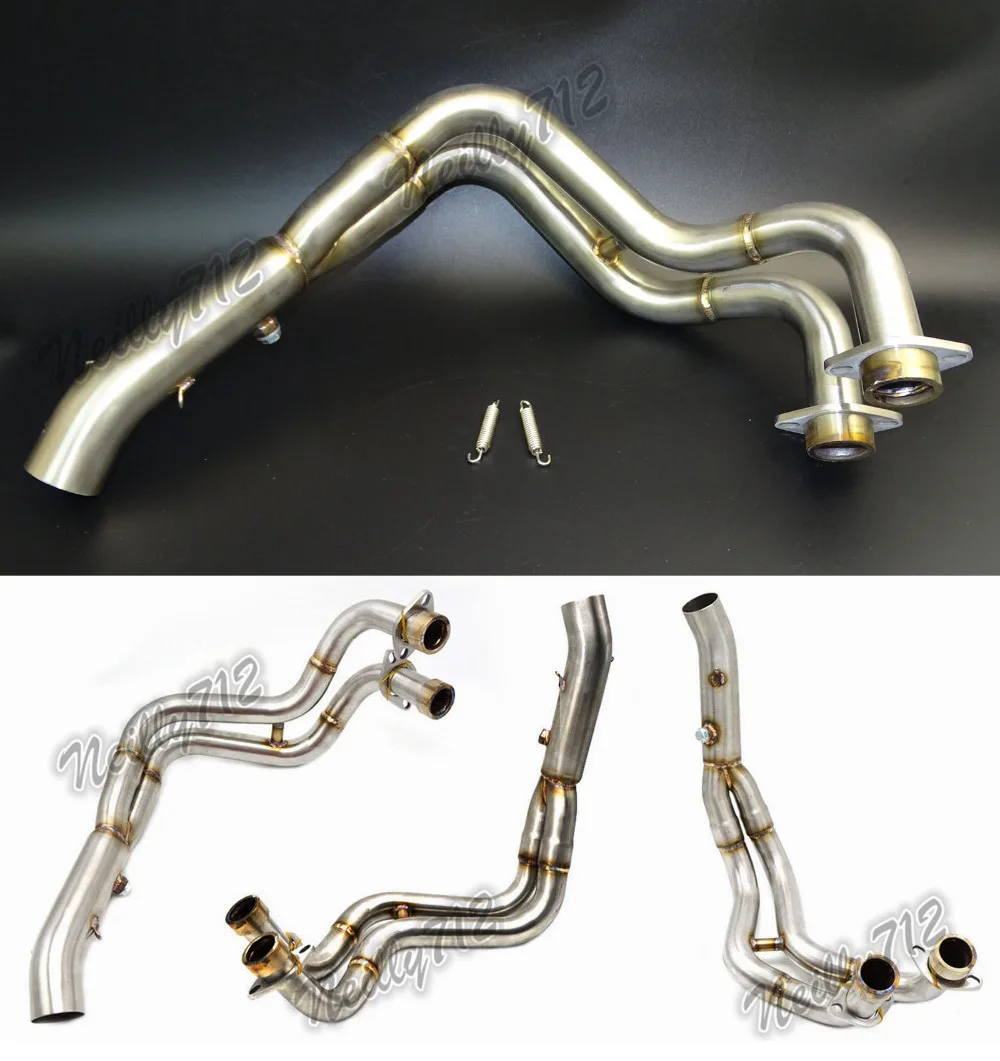 

MotorbikeMiddle Exhaust Header Pipe Tube Manifold For YAMAHA MT-07 FZ-07 MT07 FZ07 2014 2015 2016