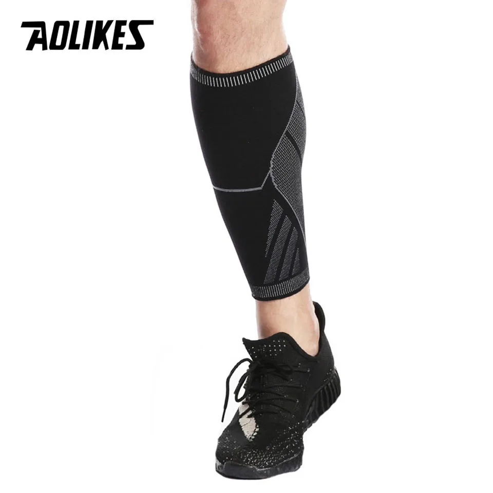 Compression calf sleeve basketball volleyball support calf elastic cycling  leg warmers running football sport leg sleeve