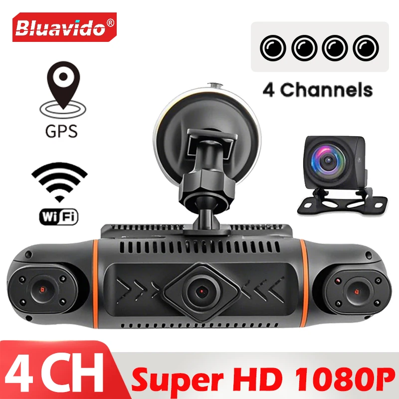 VIMEL VIM7 4K WiFi Dash Cam - Front & Rear Camera With 360° View For Taxi Or Personal Use