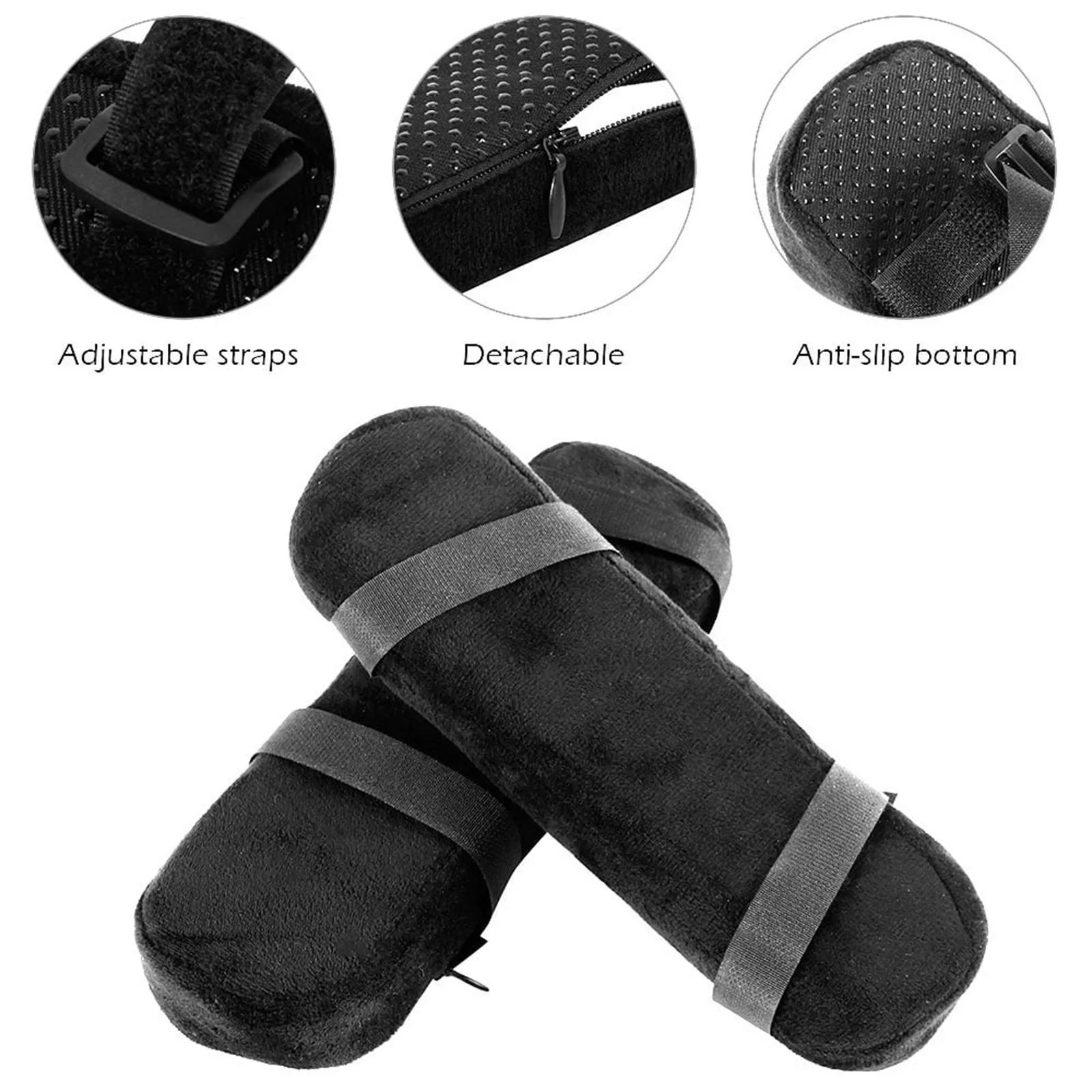 1pcs Armrest Cushion Chair Arm Cover Memory Foam Non-Slip Elbow Support Pillow Elbow Rest Cover Relax For Office Home Chairs 5