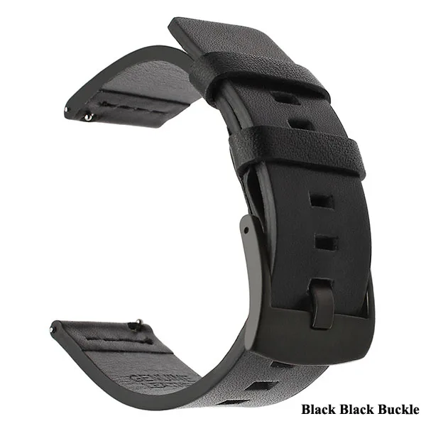 Genuine Leather Quick Release Watch Band Replacement Bracelet