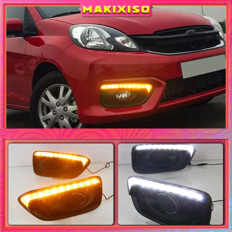 

Дневные ходовые огни для Honda Brio 2016, 2017, 12 В, 2 шт.