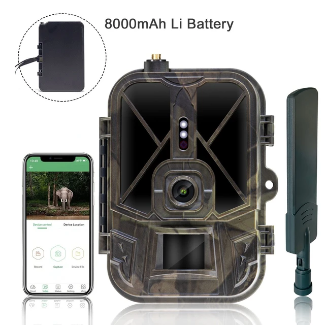 HC-940Rro Hunting Camera Night Vision 4K 30FPS 36MP APP Control IR Trail Camera 4G IP65 Waterproof 2.4'' LCD 58pcs IR Leds 940nm 5