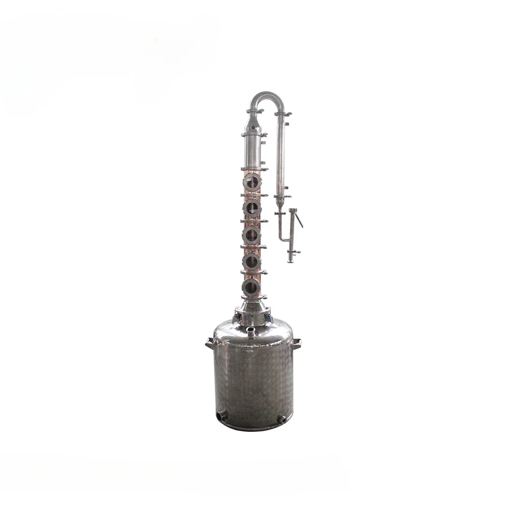 Copper Destilador Alcohol Distiller Whisky Still Distillation Distillery Equipment Vodka Making Machine for Sale
