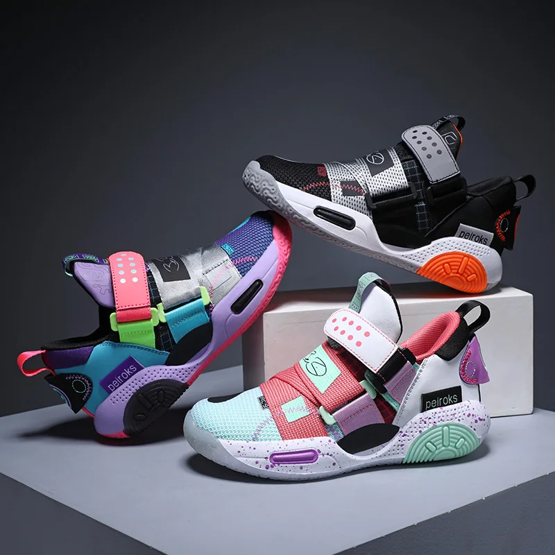 Zapatillas de baloncesto antideslizantes para niños y niñas, calzado  deportivo cómodo, diseño de lujo, 2022 - AliExpress