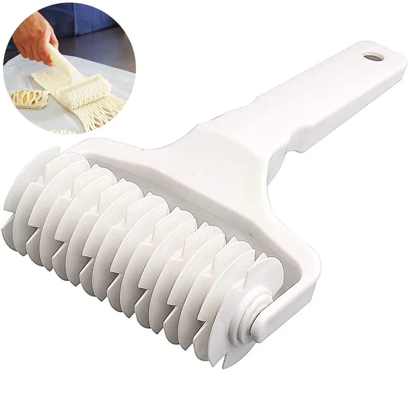 Creative Baking Tools Plastic Roller Mesh Cutter L/M/S Grid Pattern for Pastry Dough Fondant Pizza Cakes Pies Kitchen Supplies baking tool baking accessories