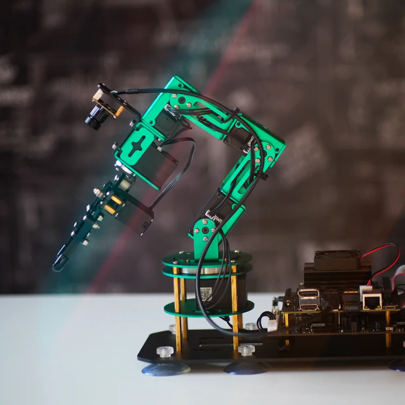 Robot Arm Building Learning Kit for Jetson Nano 4GB 6DOF AI Development Education Electronic Projects DIY ROS Python Programming