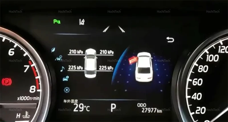 Für Toyota RAV4 Wildlande XA50 5th 2019-2024 TPMS Reifen Digitale LCD Display Auto Sicherheit Alarm Reifendruck monitor System – Detail 5