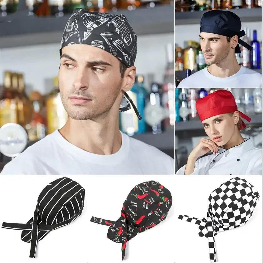 chili Chef Hat Charm Men Kitchen Black Chef Waiter Uniform Cap Unisex Cooking Bakery BBQ Grill Restaurant Work Cap catering chef hat