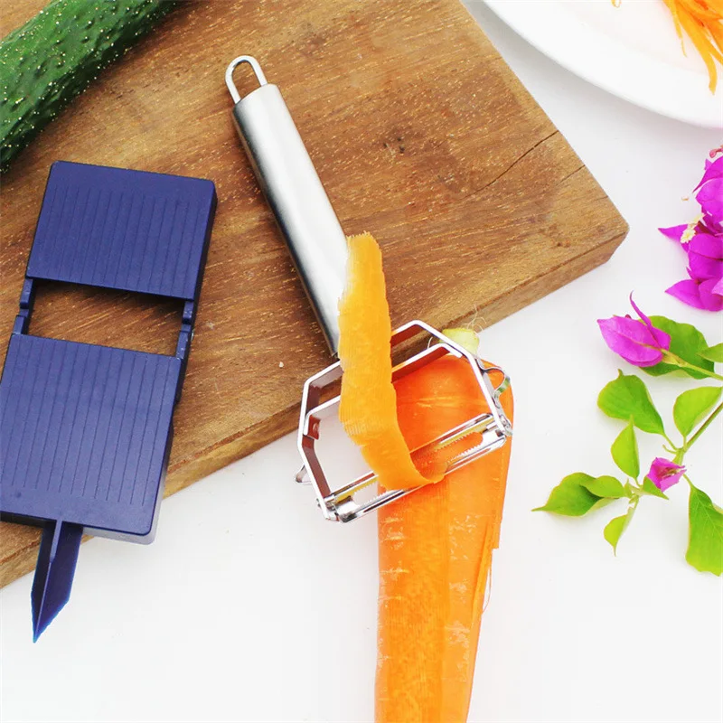 Peeler Slicer Set Kitchen Vegetable Cutter Grater Tool for Potato Carrot - Essential Kitchen Gadgets And Accessories for Cooking