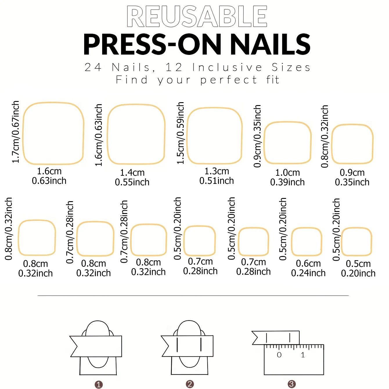 Set of 120 False Toe Nail Tips