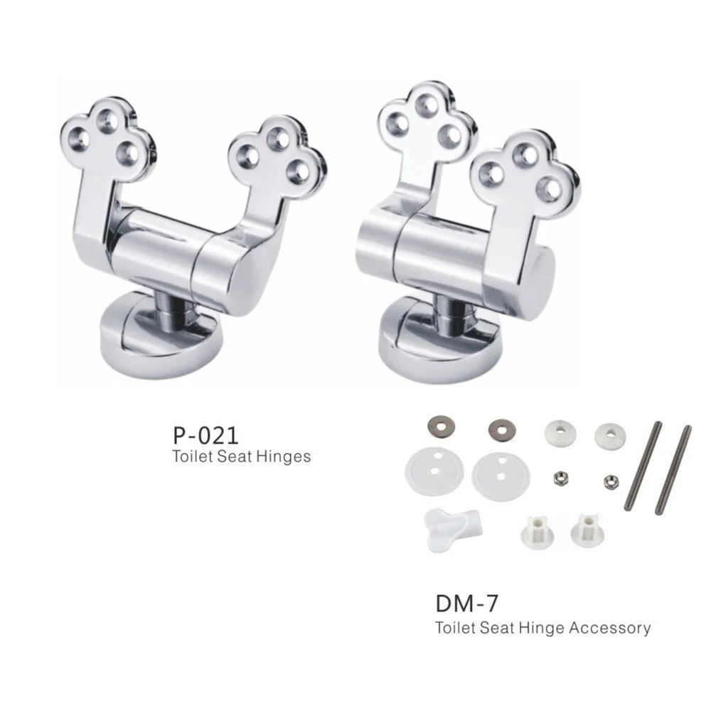 Zinc Alloy Toilet Seat Hinge Flush Toilet Cover Mounting Connector Lid Hinge Mounting Fittings Replacement Parts