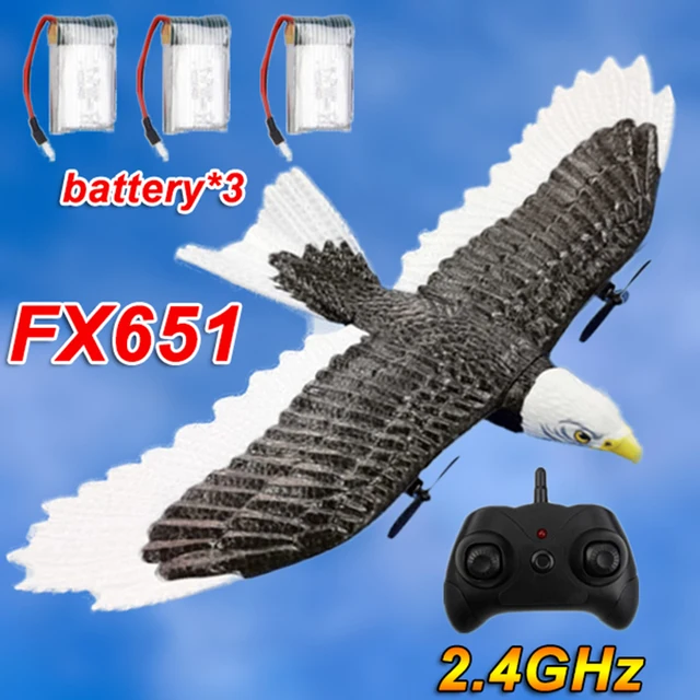 RC Plane Wingspan Eagle Bionic Aircraft Fighter Radio Control Remote Control Hobby Glider Airplane Foam Boys Toys for Children 1