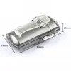 Portable Mini Folding Frameless Reading Glasses Men Adjustable Temples Eyeglass With Case Belt Clip Presbyopic Glasses Women 5