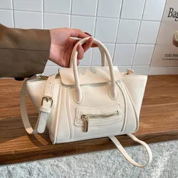 Elegant Large Capacity Women's Fashionable Handbag Crossbody Bag (WHITE)
