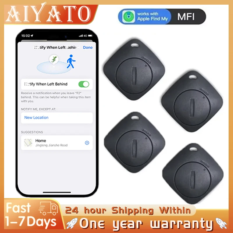 GPS Locator Key Finder Anti Lost Tracker Anti Lose Tracker Item Locator Anti Lost Locator Key Chain Locator AiYaTo Bluetooth Gps Tracker Tag Key Finder Airtag work with Apple Find My Global Network Air Tag Locator Itag for IOS for Bags