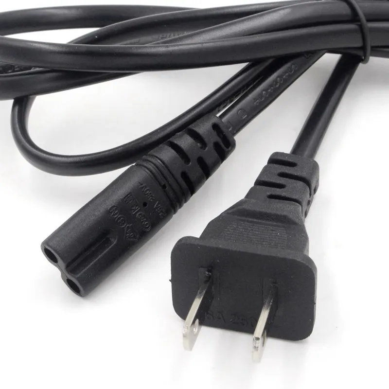 1.5M 2ft Prong Pin AC US Power Cable High Quality Wire Conductor Power Cord For Desktop Laptop
