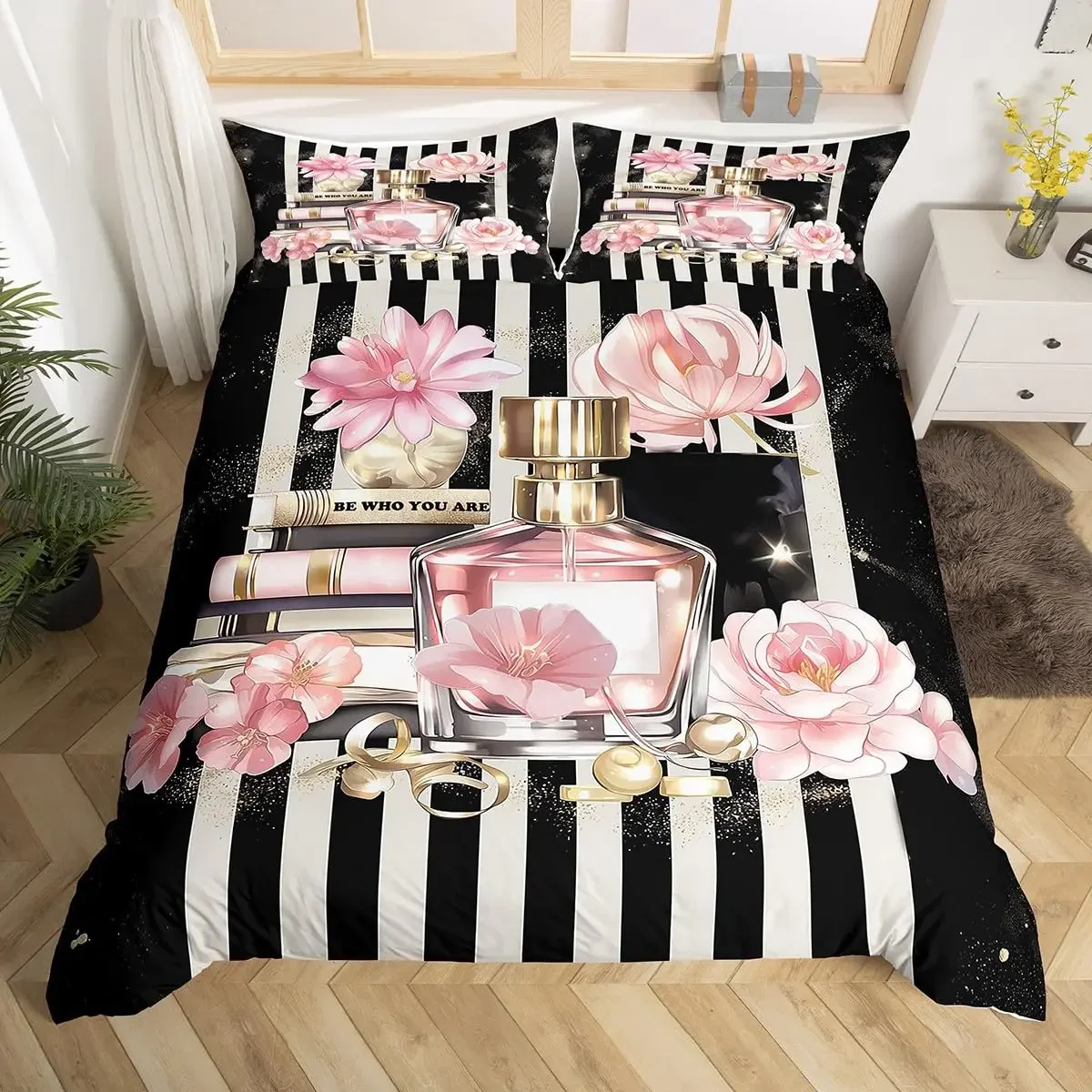 Silber Glitzer Bettbezug Set Queen Diamond Star Bettwäsche Set für Kinder Teenager Mädchen Zimmer Dekor Bling Party Thema Trösterbezug – Detail 14