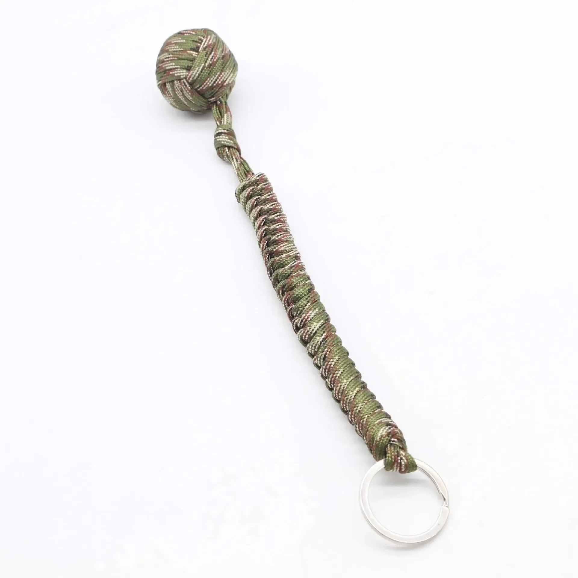 Aap Vuist Stalen Bal Zelfverdediging Lanyard Survival Sleutelhanger GebrokenRaamParapluTouwGevlochten Ketting Outdoor Veiligheid