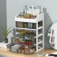 Multi-layer Desktop Drawer Case Jewelry Container Lipstick Holder Plastic Makeup Organizer Box Large Cosmetic Storage Boxes 1