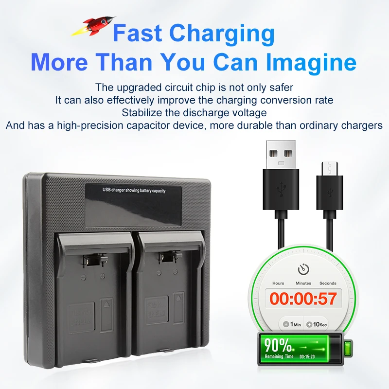 Battery Charger Nikon Coolpix B500 Battery Exhausted USB Power