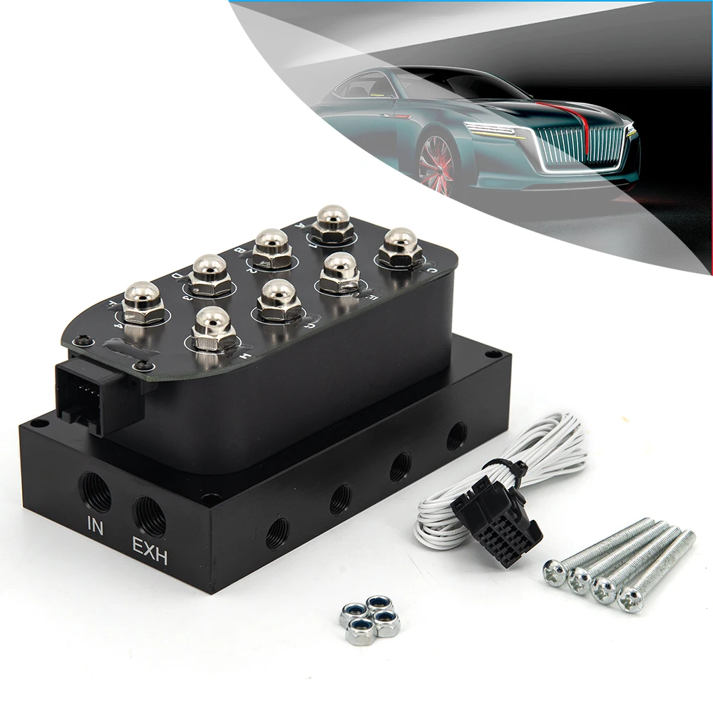 マニホールドソレノイドバルブ 電磁弁 4独 無線リモコン エアサス マニホールドソレノイドバルブ 電磁弁 4独 無線リモコン