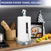 Household Vertical Paper Towel Holder With Spray Bottle Paper Towel Holder For Kitchen, Bathroom, Countertop Paper Towel Holder 3