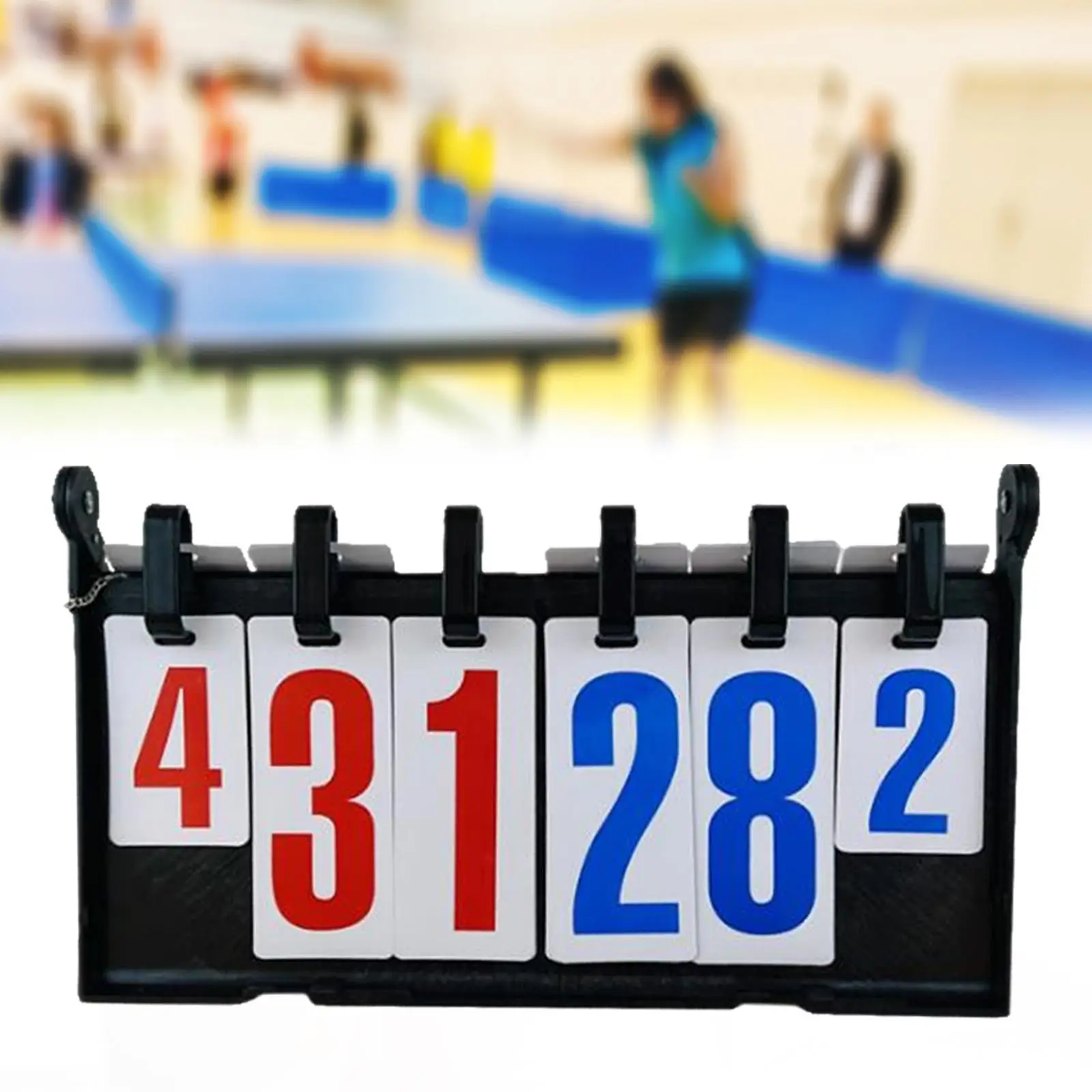 

Table Top Scoreboard 6 Digital Score Keeper Scorekeeper Score Board for Basketball Tennis Outdoor Sports Team Games Competition