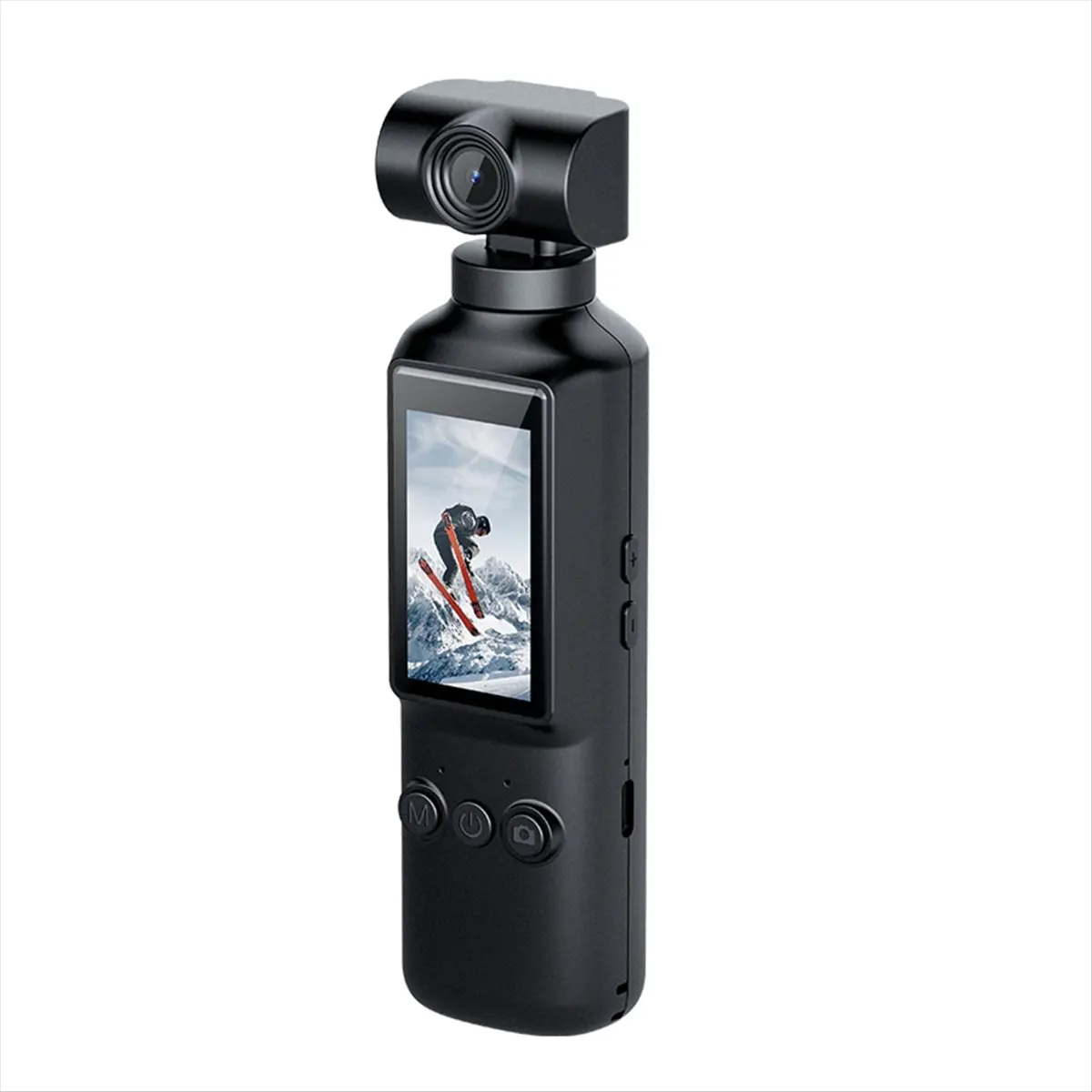 M05K 포켓 카메라 4K HD 270 °   회전 가능하고 흔들림 방지 기능이 있는 와이파이 스포츠 카메라 (야외 라이딩, 다이빙, 액션캠)