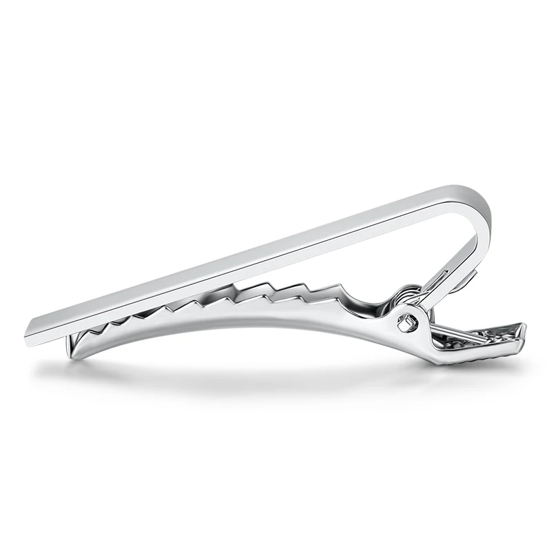 Men's Short Tie Clip Silver Fashion 3 Color Simple Gold Male Collar 4.3cm 1 Piece