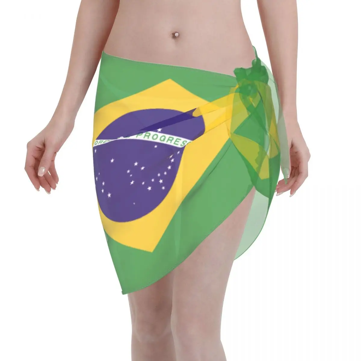 BrazilSummer bikini wrap with sheer fabric,printed short sarong swimsuit,beach skirt,swimsuit matching
