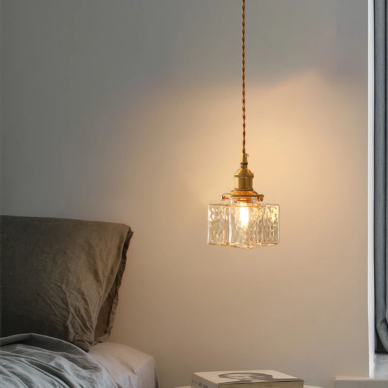 Retro Pendant Lights Glass Lamp Shades Pendant Lamps Ceiling Dining Room Bedroom Bedside Dining Table Lighting