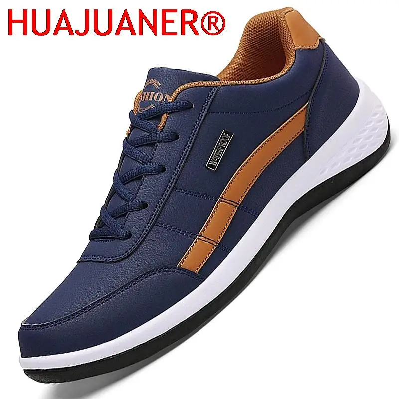

2023 Leather Men Shoes Luxury Brand England Trend Casual Shoes Men Sneakers Breathable Leisure Male Footwear Chaussure Homme