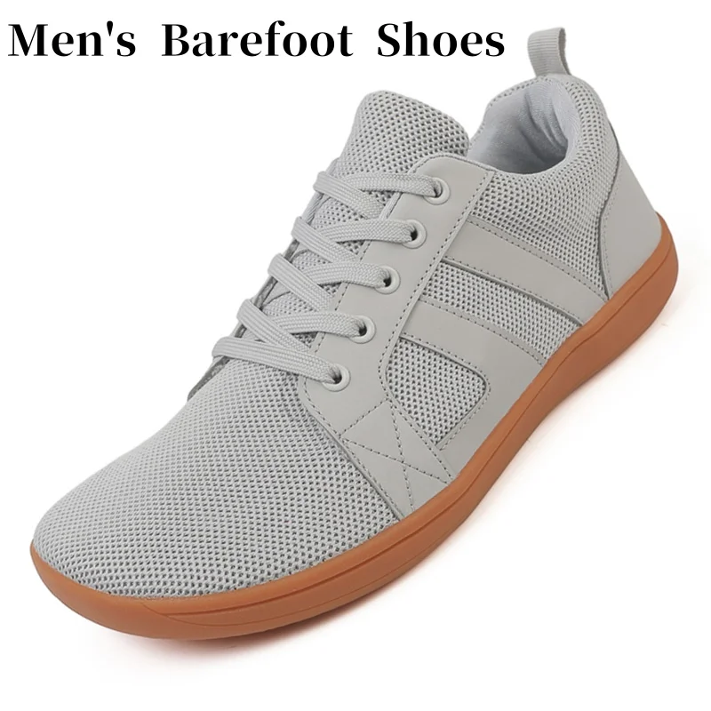 Men's Barefoot Shoes Wide Toe Box Ultimate Minimalist Design Zero Drop Sole + Heel Stability