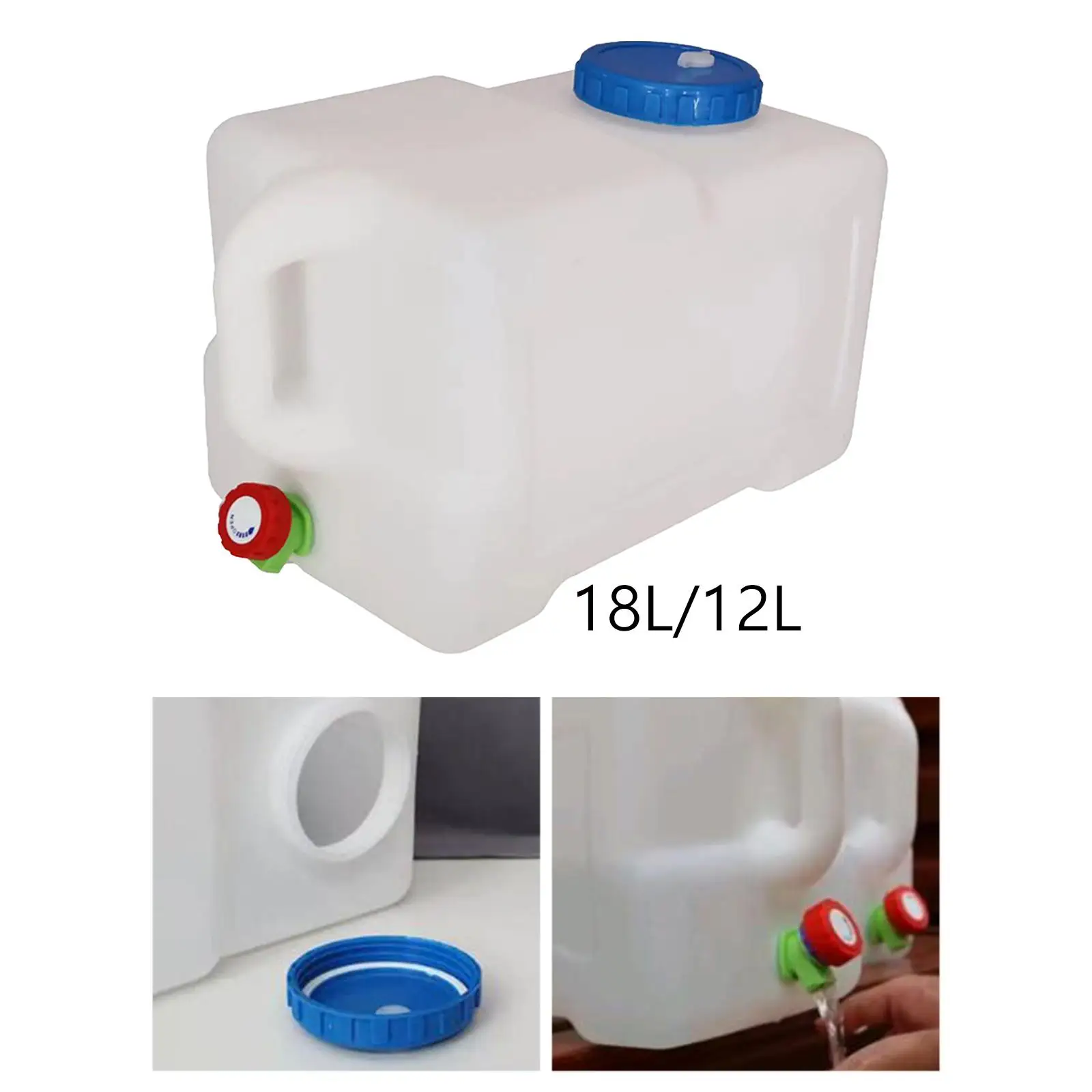 Water Container Beverage Dispenser Water Can Large Capacity Water Bucket Reservoir Outdoor Emergency Water Storage 2